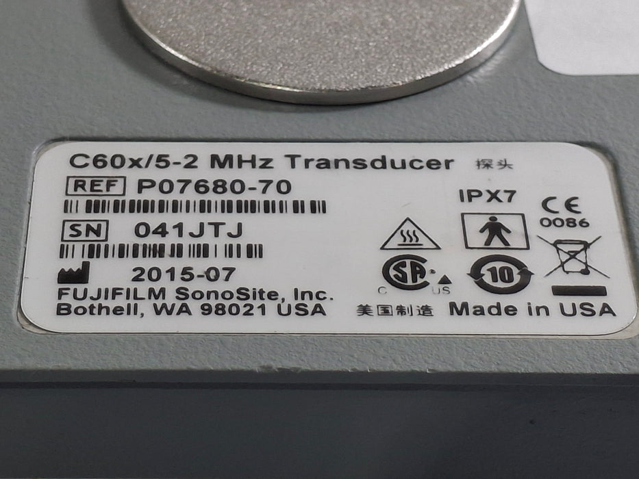 Sonosite C60x/5-2 MHz Convex Transducer