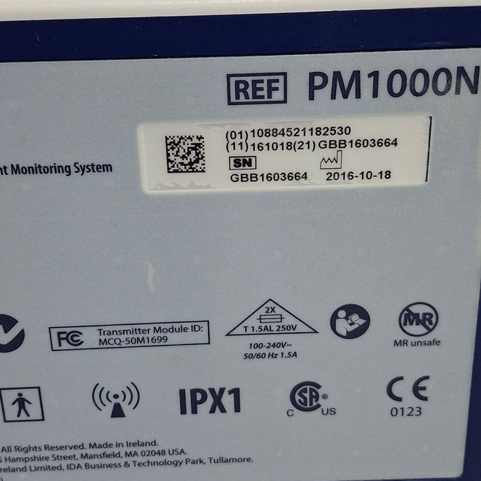 Covidien PM1000N Nellcor Bedside SPO2 Monitor