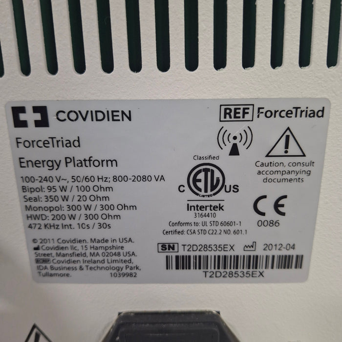 Covidien Force Triad 3.8-4.0 Electrosurgical Unit