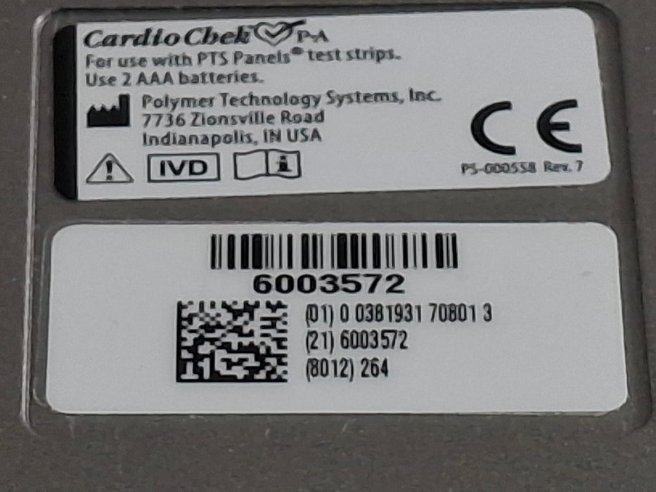 Polymer Technology Systems, Inc. Polymer Technology Systems, Inc. CardioChek PA Analyzer Cardiology reLink Online