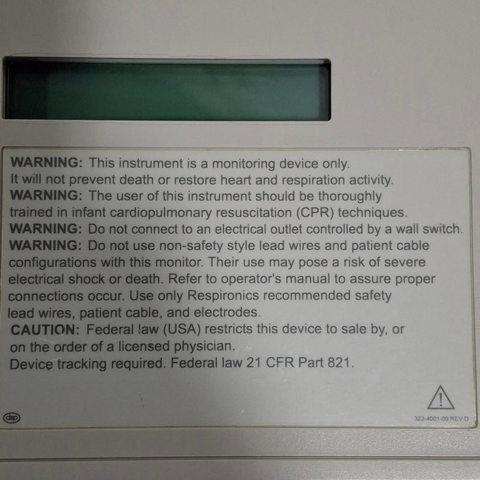 Respironics Smart Monitor 2 Sleep Apnea Monitor