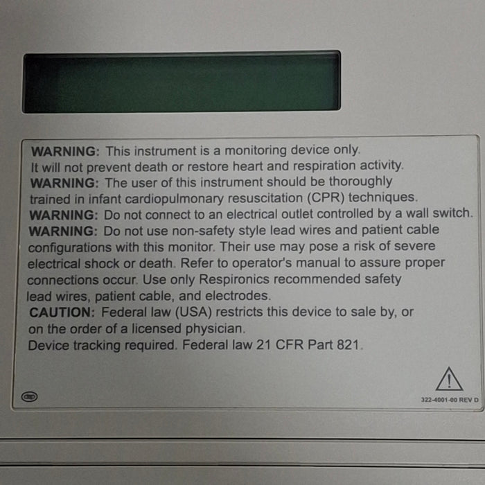 Respironics Smart Monitor 2 Sleep Apnea Monitor