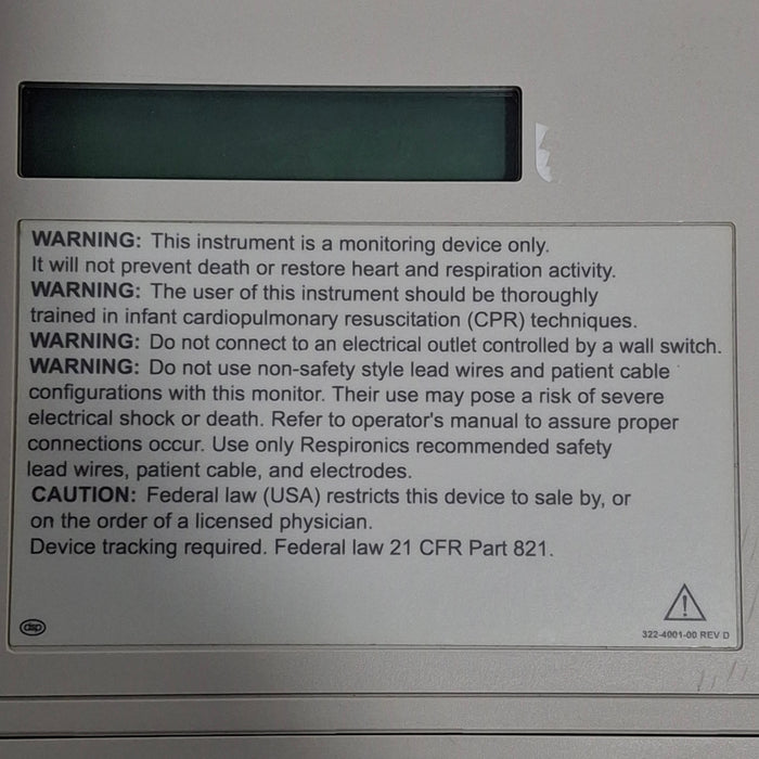 Respironics Respironics Smart Monitor 2 Sleep Apnea Monitor EEG EMG Sleep Systems reLink Online