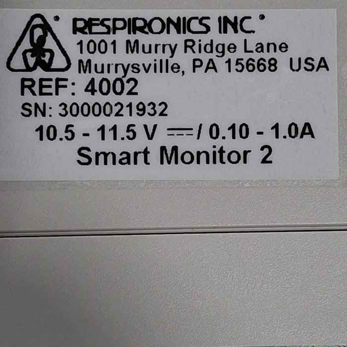 Respironics Respironics Smart Monitor 2 Sleep Apnea Monitor EEG EMG Sleep Systems reLink Online