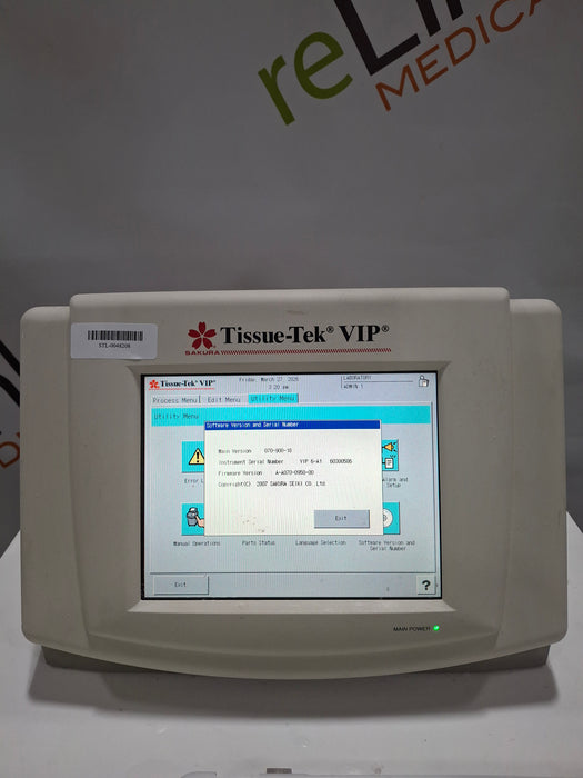 SAKURA Tissue-Tek VIP 6-A1 Vacuum Infiltration Tissue Processor
