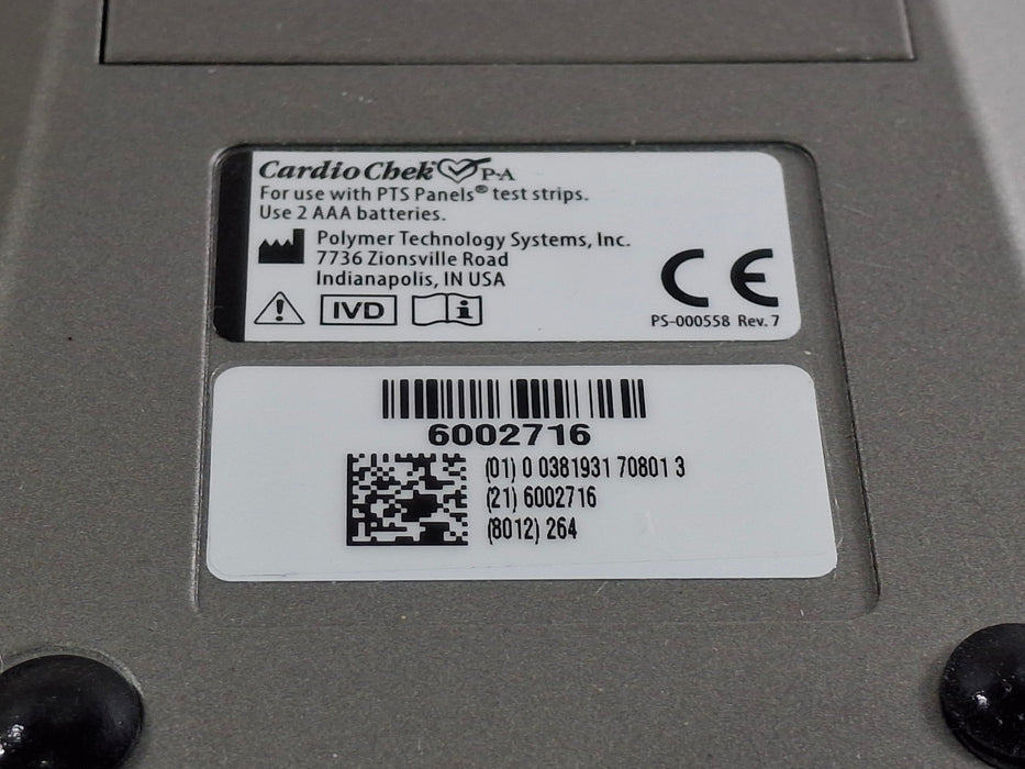 Polymer Technology Systems, Inc. CardioChek PA Analyzer