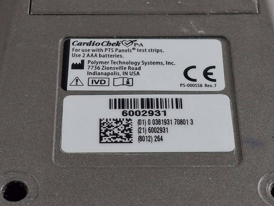 Polymer Technology Systems, Inc. Polymer Technology Systems, Inc. CardioChek PA Analyzer Cardiology reLink Online