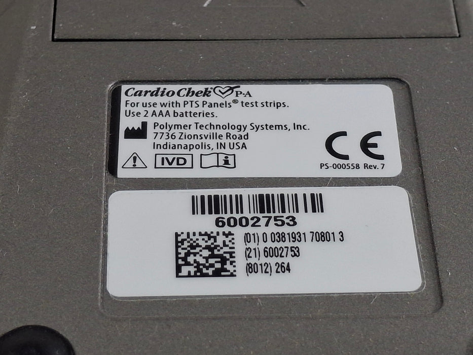 Polymer Technology Systems, Inc. CardioChek PA Analyzer