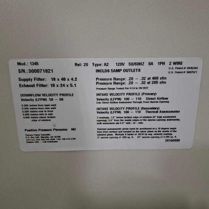 Thermo Scientific 1300 Series A2 Biological Safety Cabinet