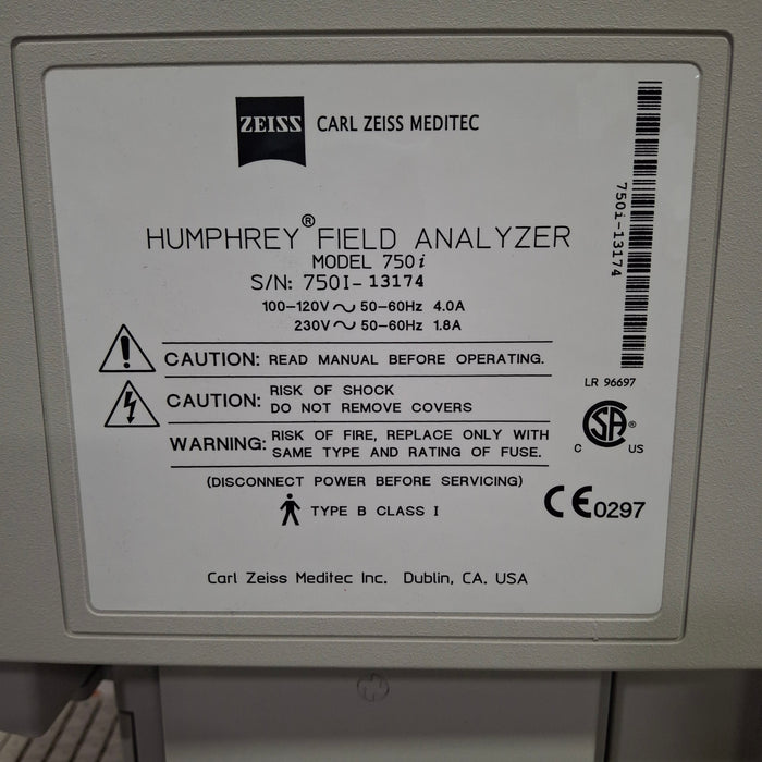 Carl Zeiss 750i Humphrey Field Analyzer