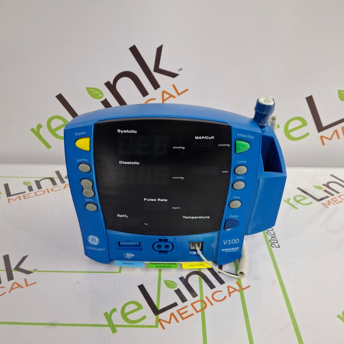 GE Healthcare Dinamap V100 - NIBP, SpO2, Temp Vital Signs Monitor