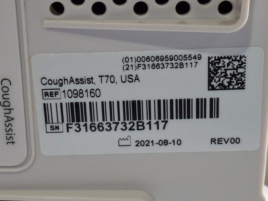 Respironics Cough Assist T70 Airway Clearance Device