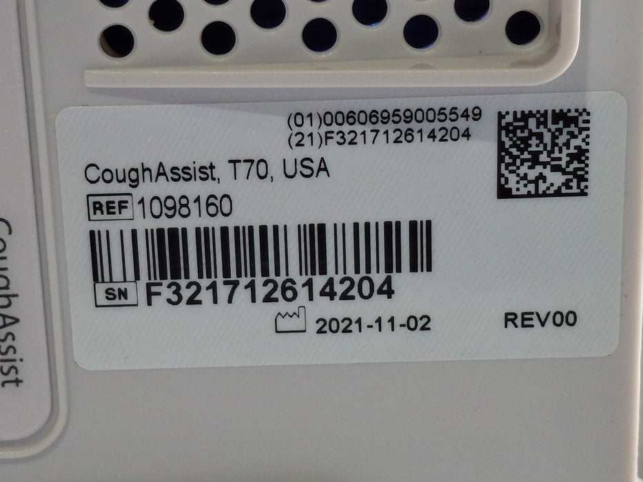 Respironics Cough Assist T70 Airway Clearance Device