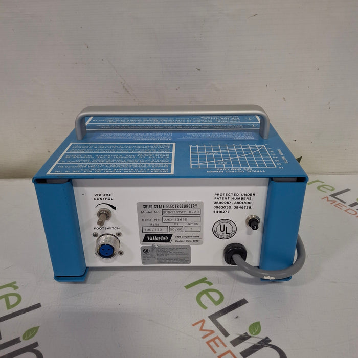 Valleylab Valleylab Surgistat Electrosurgical Unit Electrosurgical Units reLink Online