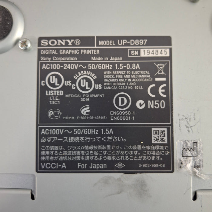 Sony UP-D897 Digital Graphic Printer