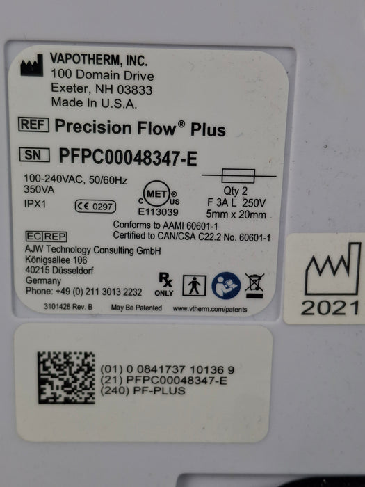 Vapotherm Precision Flow Plus Meter Humidifier