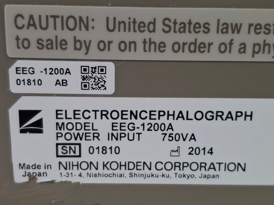 Nihon Kohden EEG-1200A Electroencephalograph