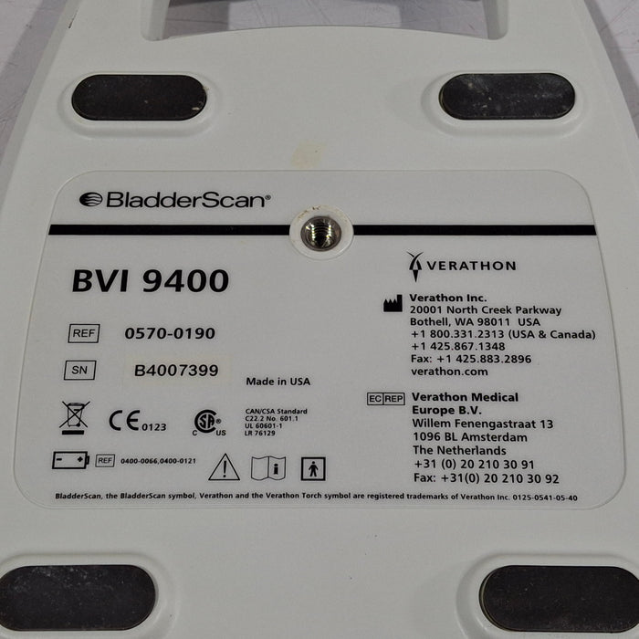 Verathon Medical, Inc BVI 9400 Bladderscan