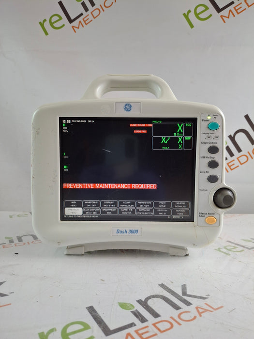 GE Healthcare Dash 3000 - GE/Nellcor SpO2 Patient Monitor