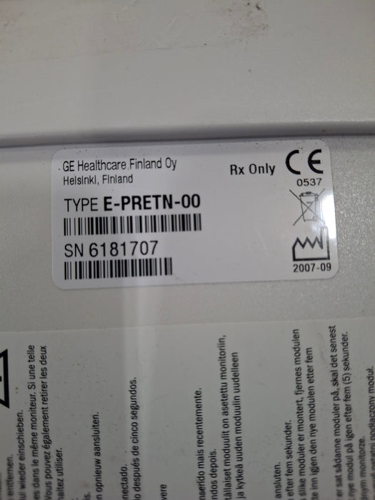 GE Healthcare E-PRETN-00 Multiparameter Module