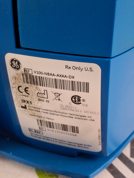 GE Healthcare Dinamap V100 - NIBP, SpO2, Temp Vital Signs Monitor