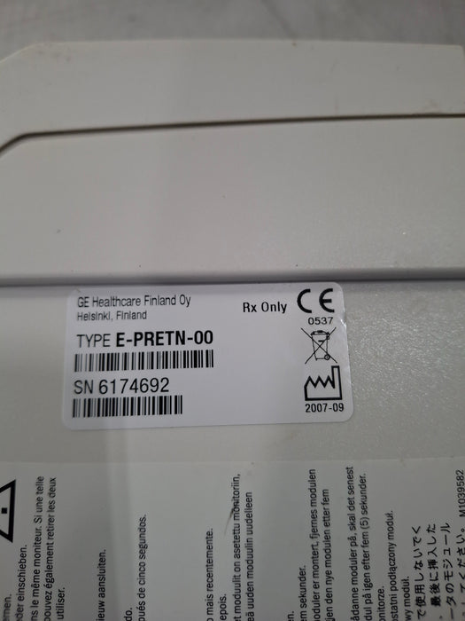 GE Healthcare GE Healthcare E-PRETN-00 Multiparameter Module Patient Monitors reLink Online