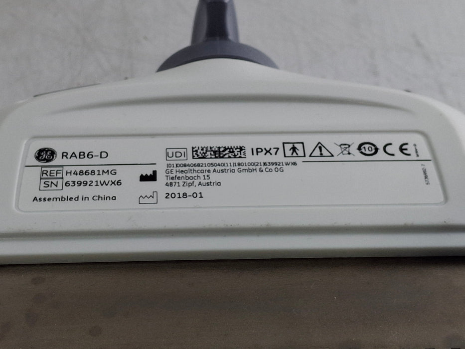 GE Healthcare RAB6-D Convex Transducer