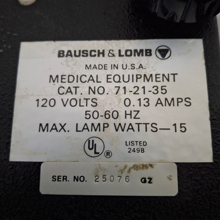 Bausch and Lomb Bausch and Lomb 71-21-35 Keratometer Ophthalmology reLink Online