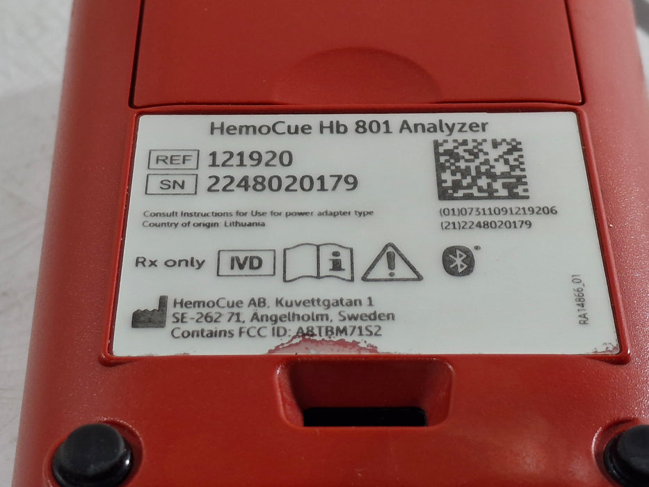 HemoCue Hb 801 Hemoglobin System Analyzer