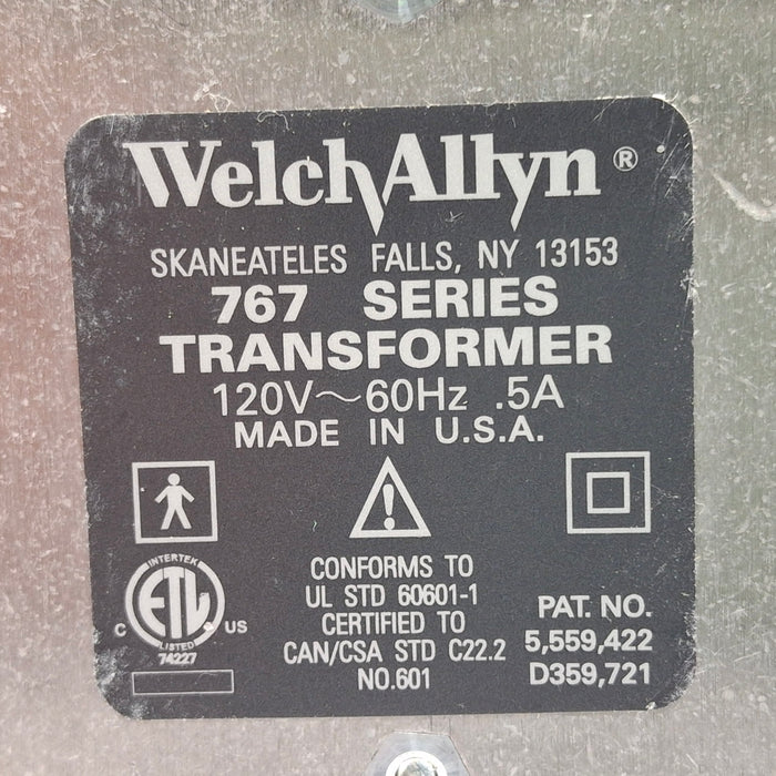 Welch Allyn 767 Series Transformer without Heads