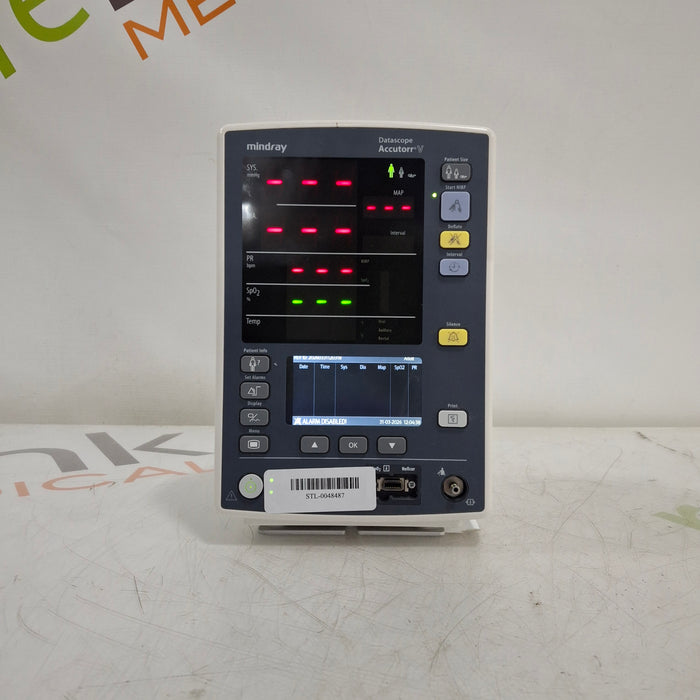 Mindray Datascope Accutorr V Vital Signs Monitor