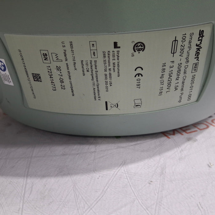 Stryker SmartPump Dual Channel Tourniquet