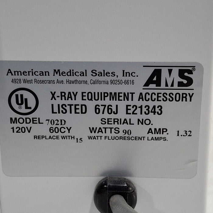 American Medical Sales, Inc. Model 702D X-Ray Film Illuminator
