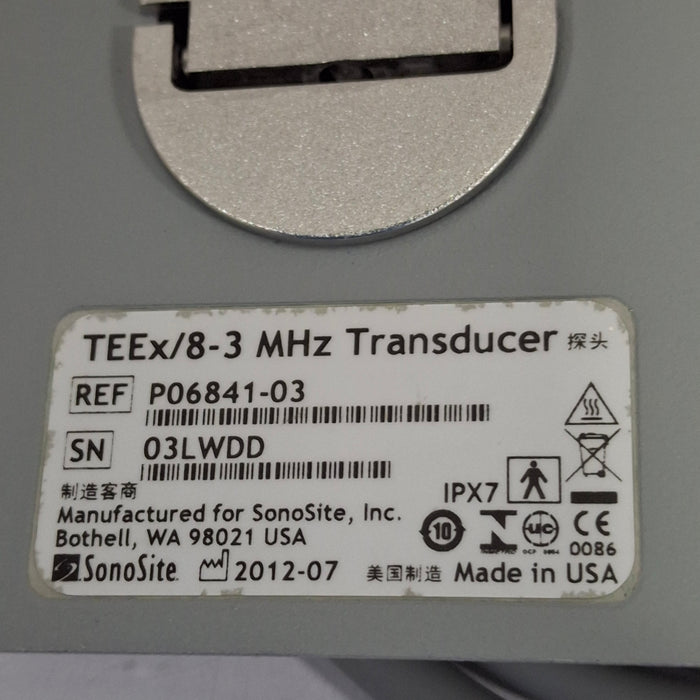 Sonosite TEEx/8-3 MHz Transesophageal Transducer