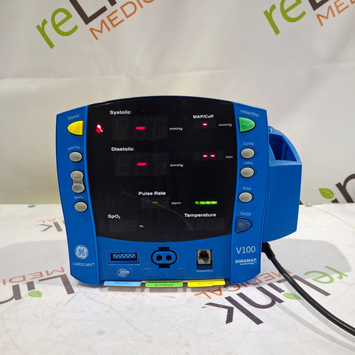 GE Healthcare Dinamap V100 - NIBP, SpO2, Temp Vital Signs Monitor