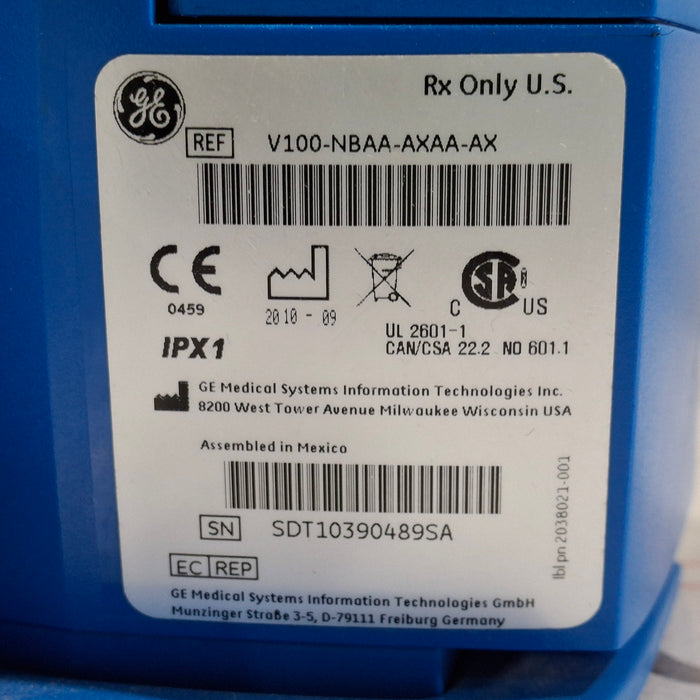 GE Healthcare Dinamap V100 - NIBP, SpO2, Temp Vital Signs Monitor