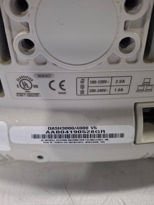 GE Healthcare Dash 4000 - Masimo SpO2 Patient Monitor