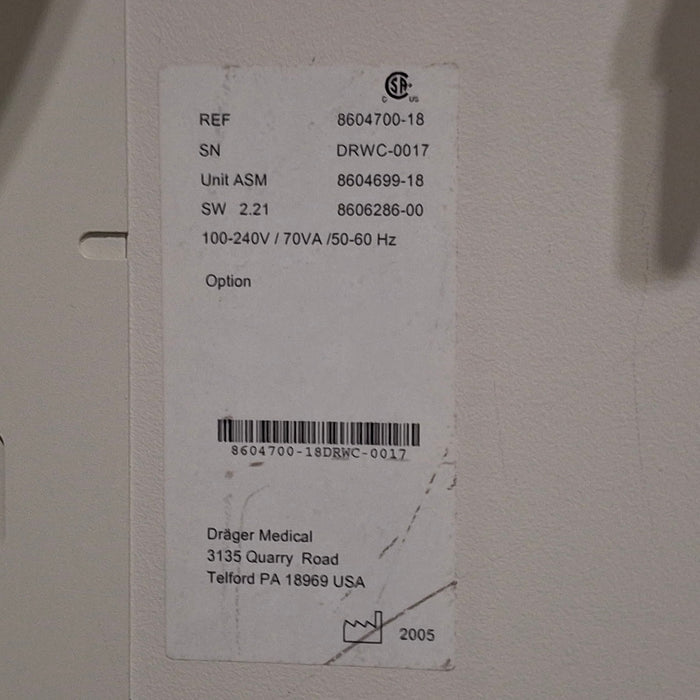 Draeger Medical Draeger Medical Fabius GS Anesthesia Machine Anesthesia reLink Online