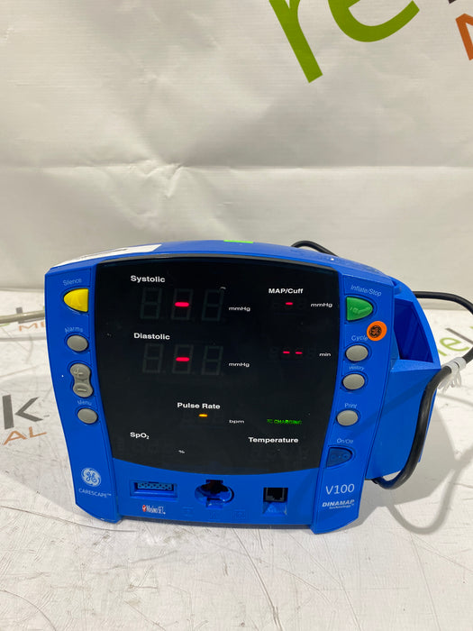 GE Healthcare Dinamap V100 - NIBP, SpO2, Temp Vital Signs Monitor