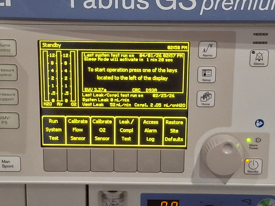 Draeger Medical Fabius GS Premium Anesthesia Machine