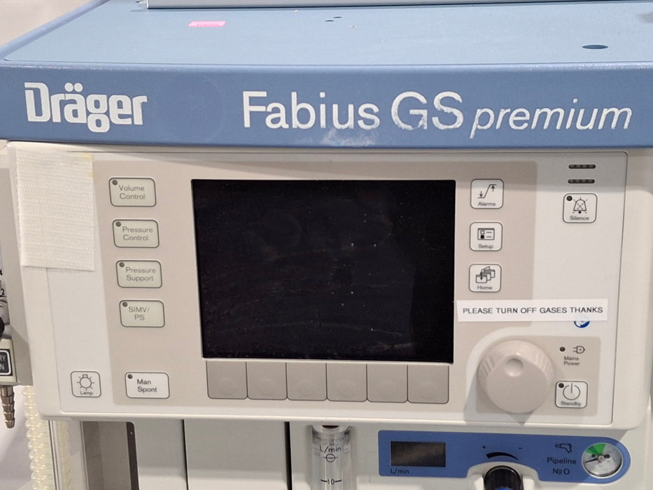 Draeger Medical Draeger Medical Fabius GS Premium Anesthesia Machine Anesthesia reLink Online