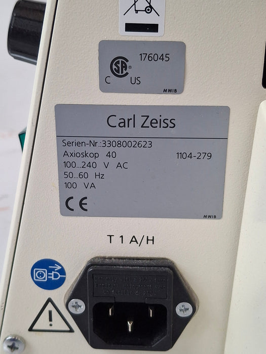 Carl Zeiss Axioskop 40 Lab Microscope