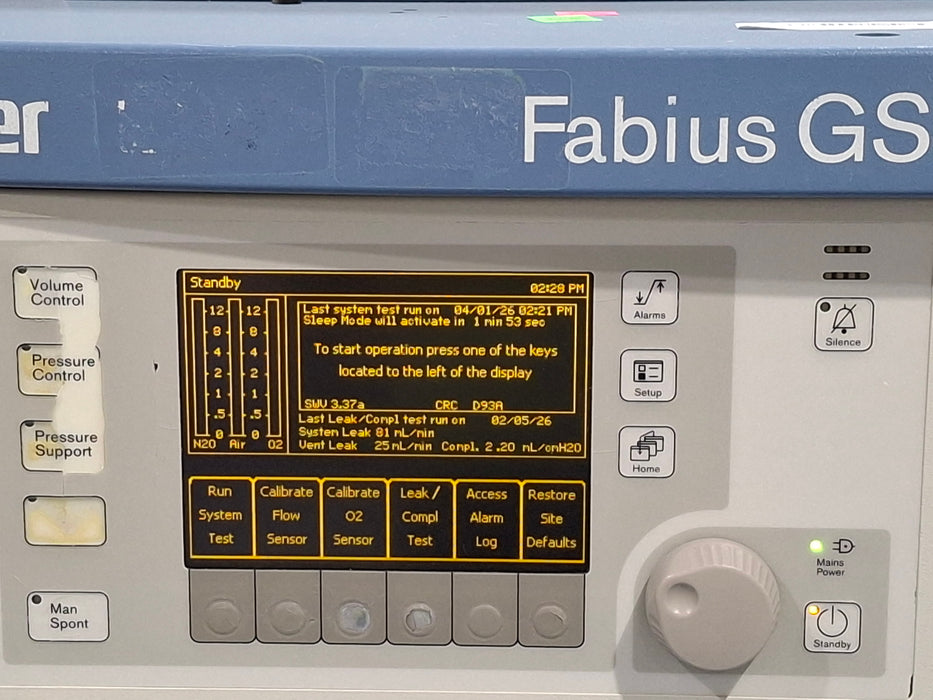 Draeger Medical Draeger Medical Fabius GS Anesthesia Machine Anesthesia reLink Online