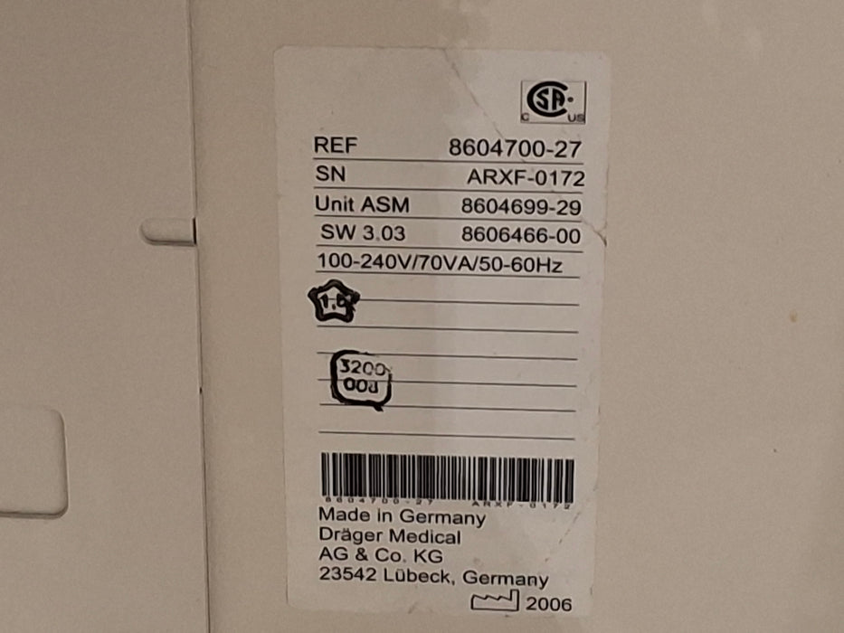 Draeger Medical Draeger Medical Fabius GS Anesthesia Machine Anesthesia reLink Online