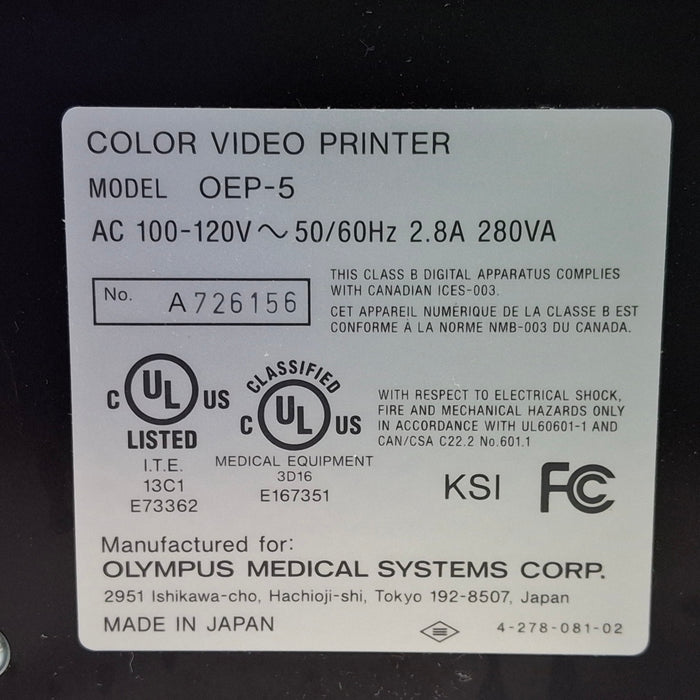 Olympus OEP-5 Color Video Printer
