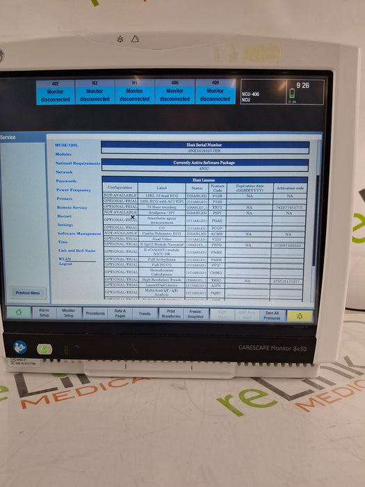GE Healthcare Carescape B450 Neonatal Care Patient Monitor