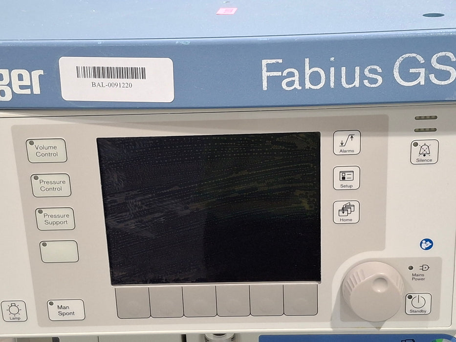 Draeger Medical Fabius GS Anesthesia Machine