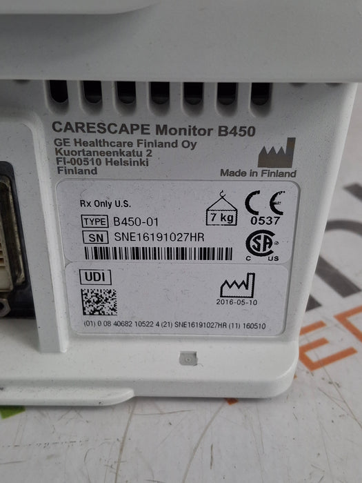 GE Healthcare Carescape B450 Neonatal Care Patient Monitor