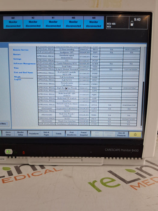 GE Healthcare Carescape B450 Neonatal Care Patient Monitor