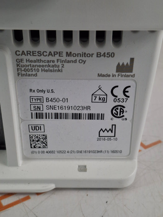 GE Healthcare Carescape B450 Neonatal Care Patient Monitor